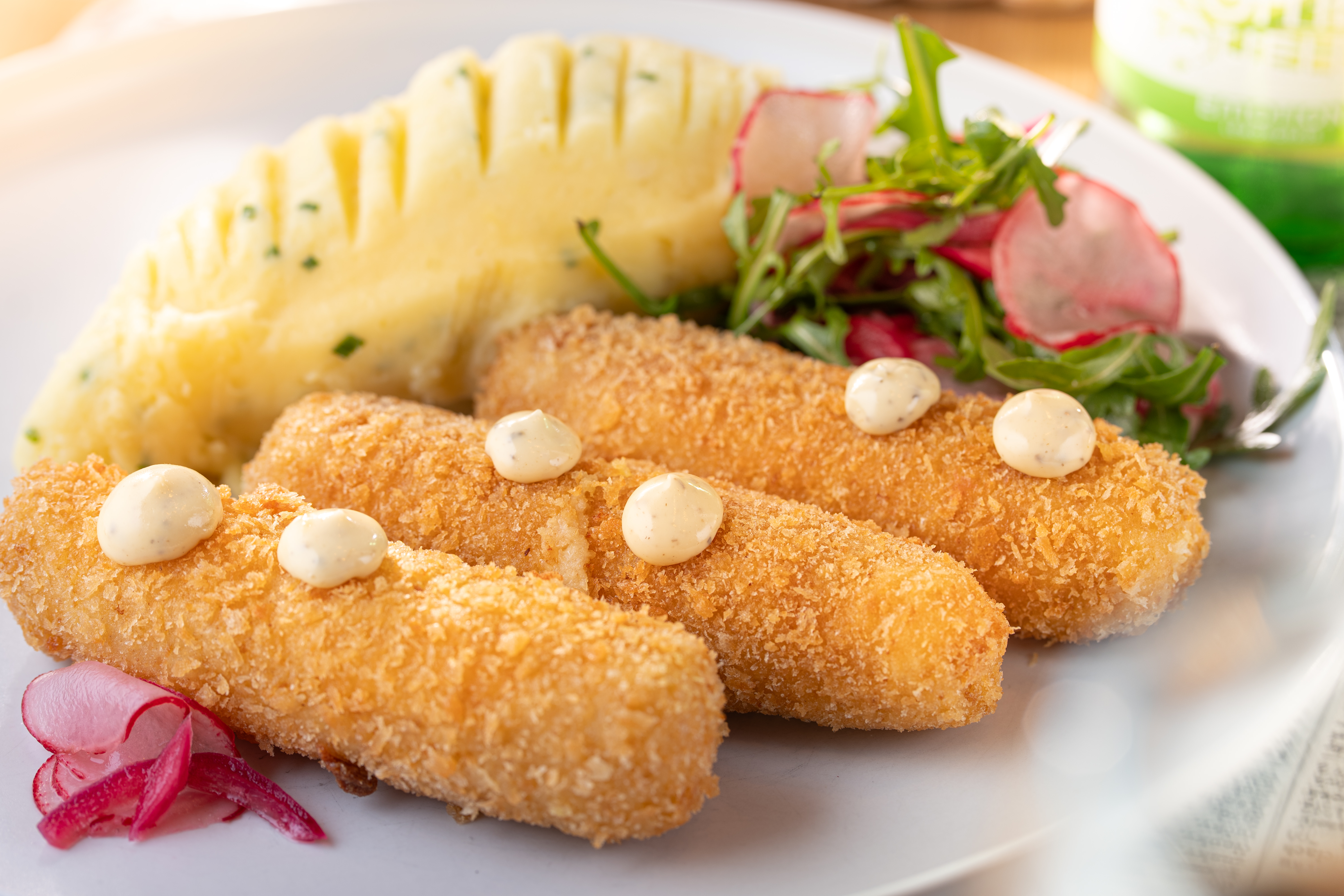 Karfiolové krokety so syrom Cheddar a Volovec
